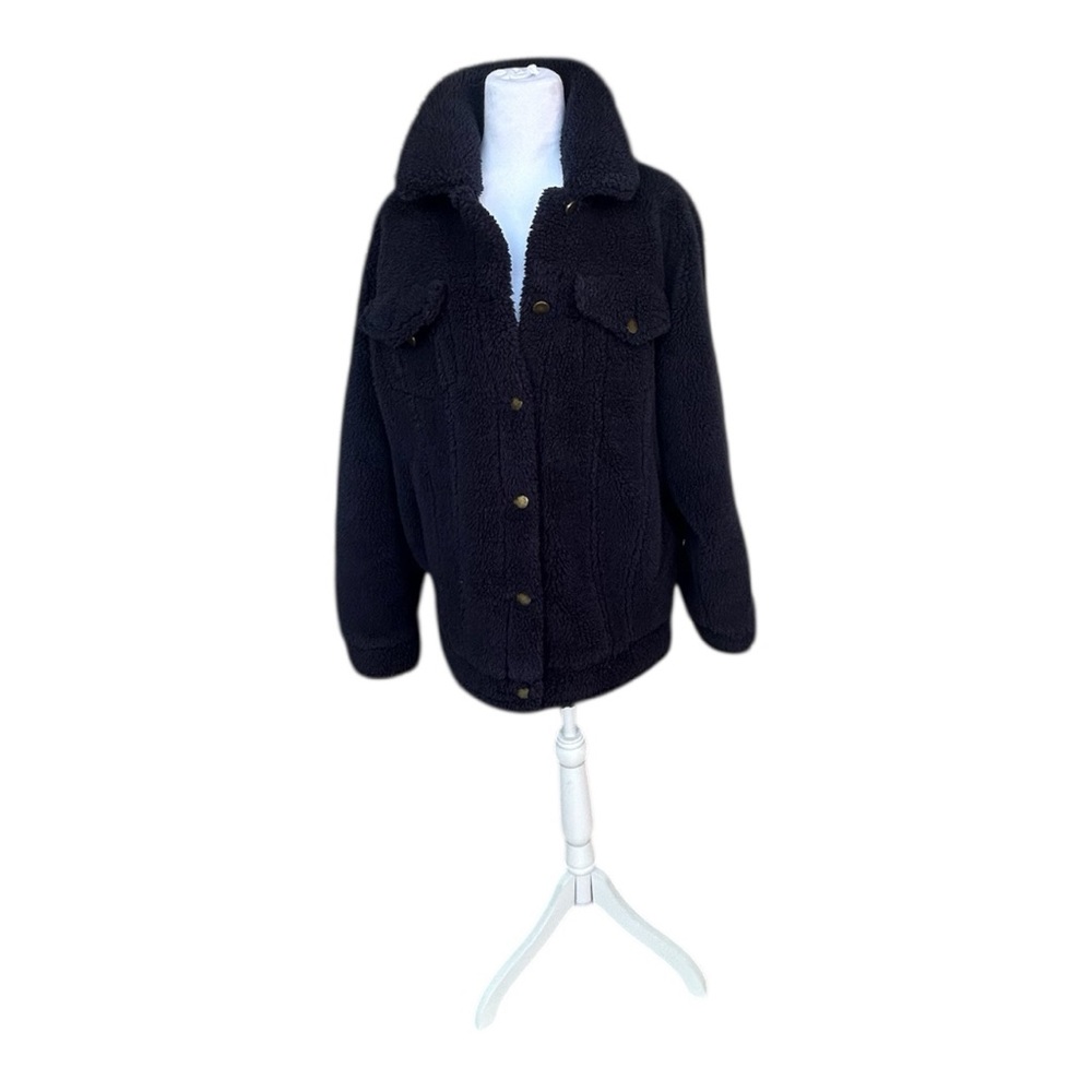 Society Amuse Blue Sherpa Jacket-Size M